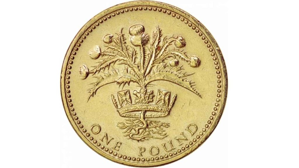 1984 UK £1 Thistle Coin